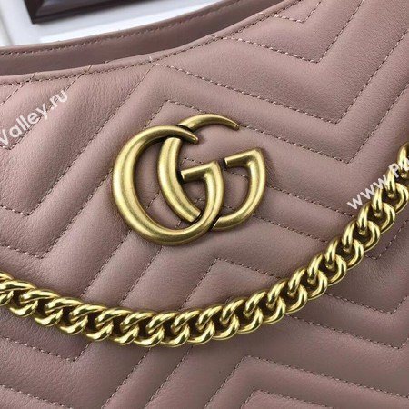 Gucci GG Marmont Medium Matelasse Shoulder Bag 453569 Pink