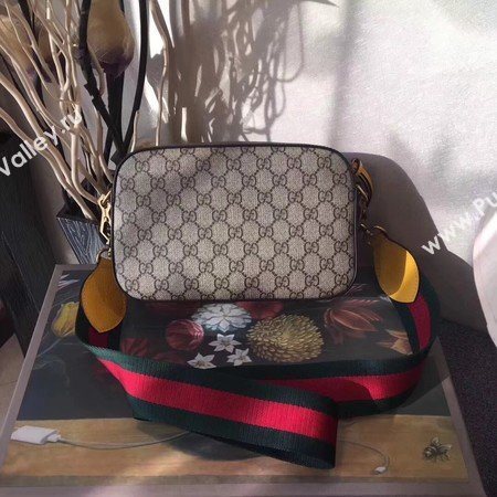 Gucci GG Supreme Messenger Bag 476466 Brown