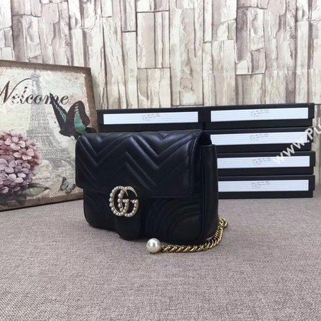 Gucci GG Marmont matelasse Mini Bag 476809 Black