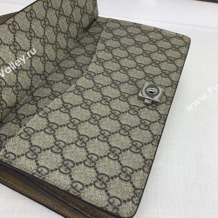 Gucci Dionysus GG Supreme Canvas Shoulder Bag 400249 Khaki