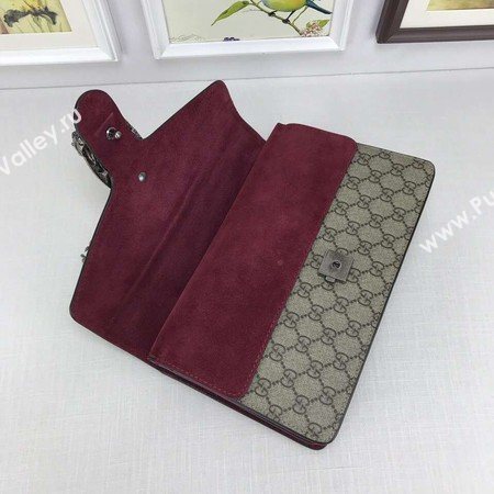 Gucci Dionysus GG Supreme Canvas Shoulder Bag 400249 Purple