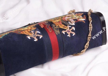 Gucci Ophidia Embroidered Medium Shoulder Bag 503876 Black