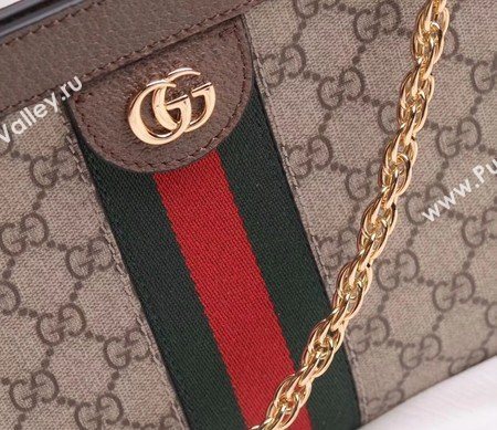 Gucci Ophidia GG Medium Shoulder Bag 503876 Brown