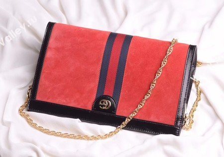 Gucci Ophidia Embroidered Medium Shoulder Bag 503876 Red