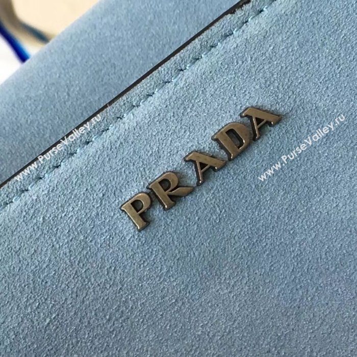 Prada Cahier Leather Shoulder Bag 1BD095 Black