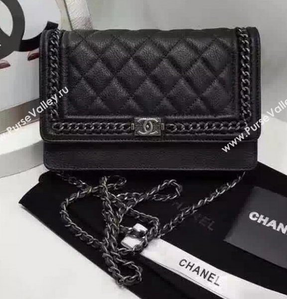 Boy Chanel Flap Bag Calfskin Leather CHA2227 Black