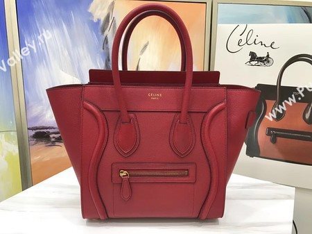 Celine Luggage Micro Tote Bag Original Leather CLY33081M Red