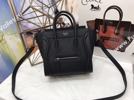 Celine Luggage Nano Tote Bag Original Leather CA3560 Black