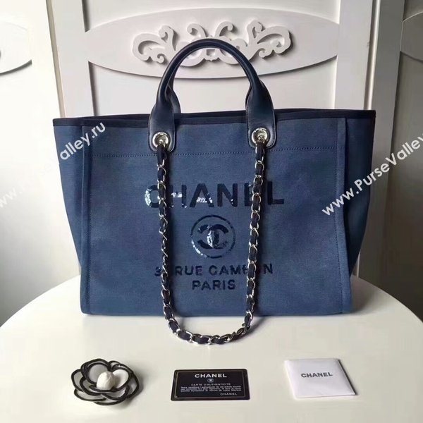 Chanel Medium Original Canvas Leather Tote Shopping Bag 66941B