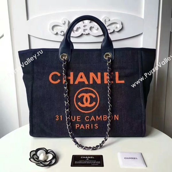 Chanel Medium Original Canvas Leather Tote Shopping Bag 66941F