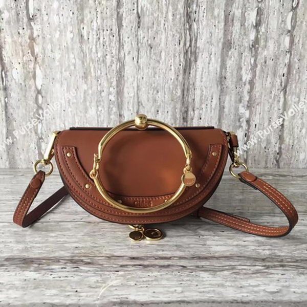 Chloe NANO Nile Bracelet Bag Smooth Calfskin C03772 Brown