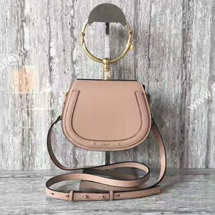 Chloe Nile Calfskin Leather Shoulder Bag A03371 Light Pink