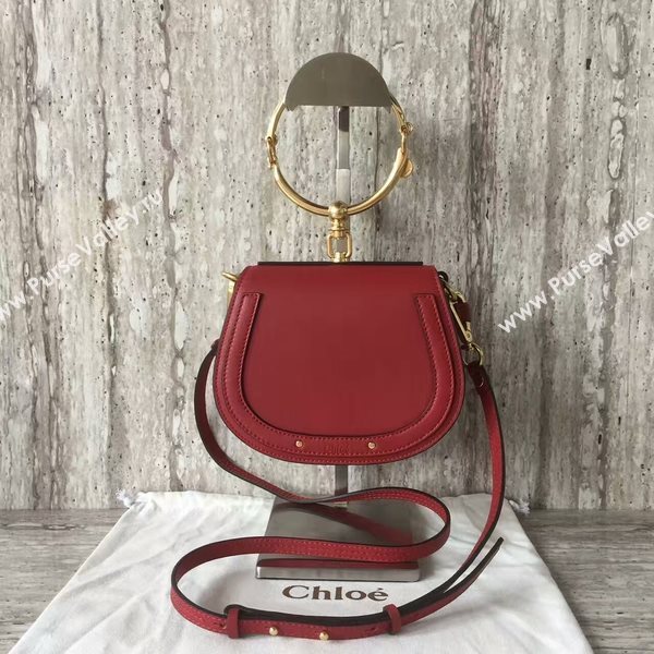 Chloe Nile Calfskin Leather Shoulder Bag A03371 Red
