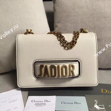Dior JADIOR Flap Bag Calfskin M9003 OffWhite