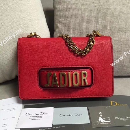 Dior JADIOR Flap Bag Calfskin M9003 Red