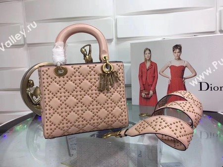 Dior Lady Dior Bag Original Sheeepskin Leather CD3892 Pink