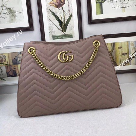 Gucci GG Marmont Medium Matelasse Shoulder Bag 453569 Pink