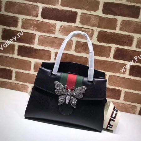 Gucci GucciTotem Medium Top Handle Bag 505342 Black