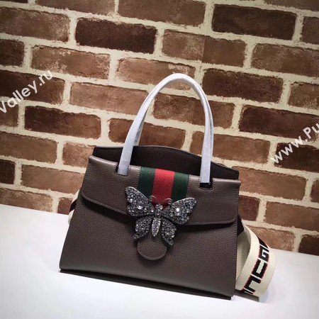 Gucci GucciTotem Medium Top Handle Bag 505342 Brown