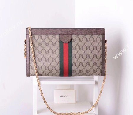 Gucci Ophidia GG Medium Shoulder Bag 503876 Brown