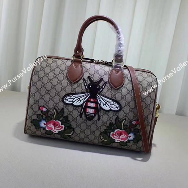 Gucci Limited Edition GG Supreme Top Handle Bag 409527 Bee