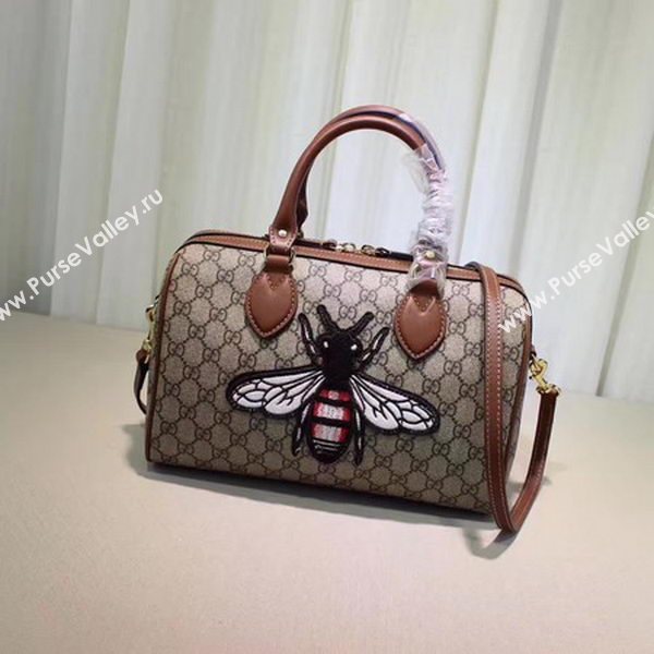 Gucci Limited Edition GG Supreme Top Handle Bag 409529 Bee