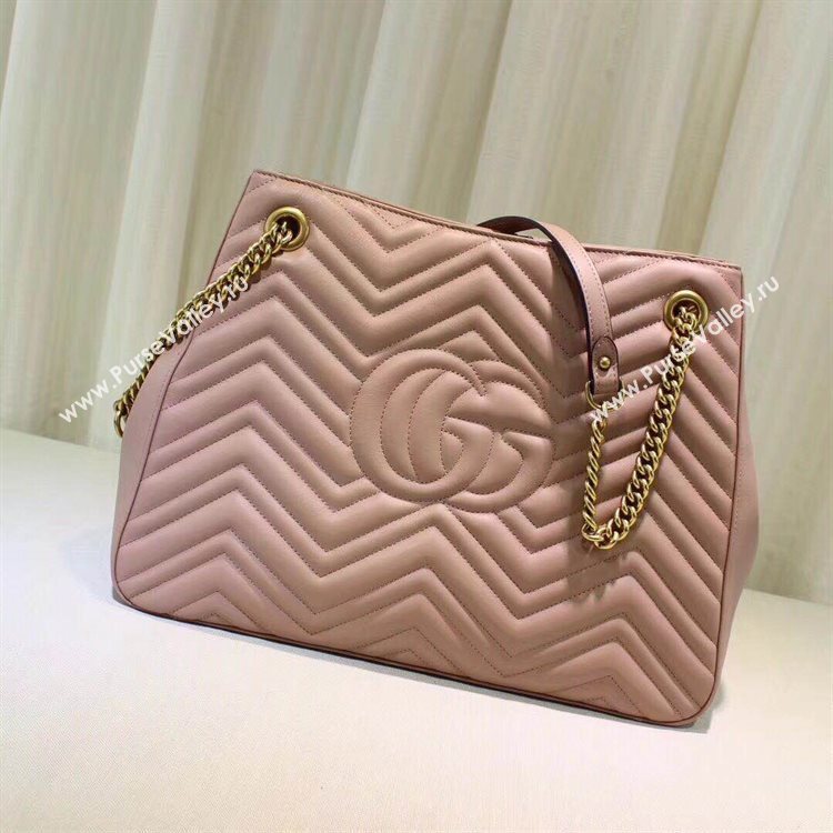 Gucci Marmont Medium Matelasse Shoulder Bag 447627 Pink