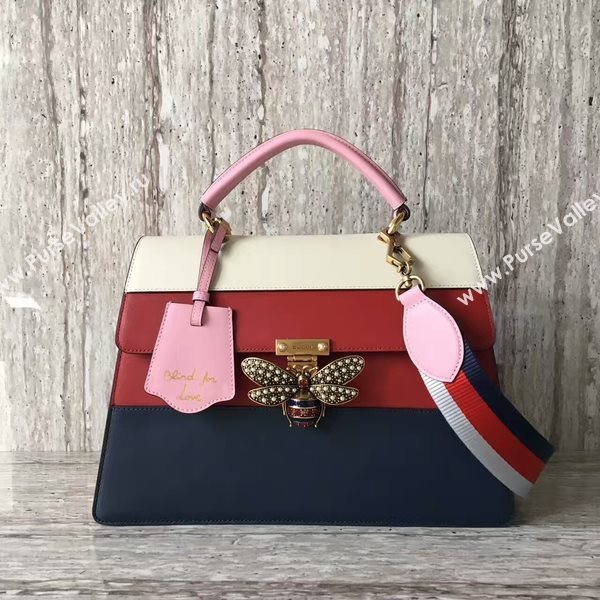 Gucci Queen Margaret Calf Leather Top Handil Bag 476540