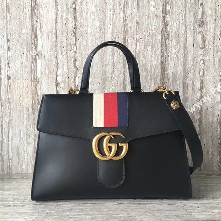 Gucci GG Marmont Top Handle Bag 476470 Black