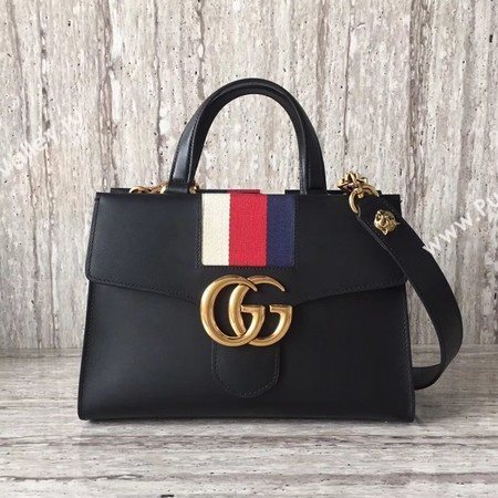 Gucci GG Marmont Small Top Handle Bag 476472 Black