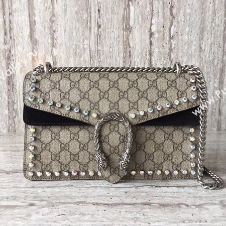 Gucci Dionysus Small GG Shoulder Bag 400249 Black