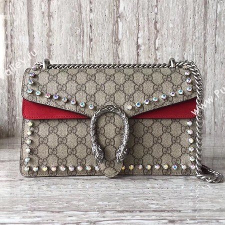 Gucci Dionysus Small GG Shoulder Bag 400249 Red