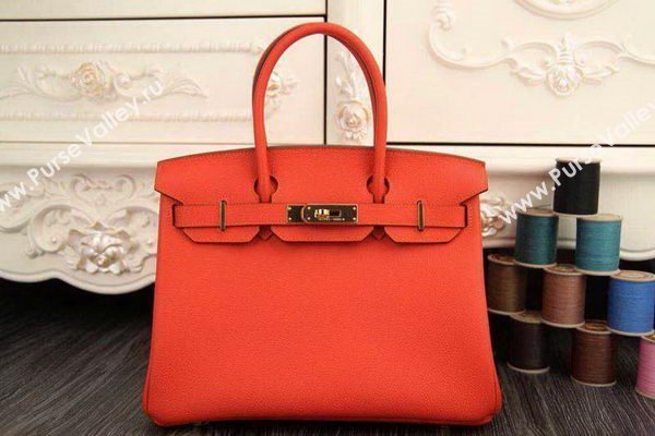 Hermes Birkin 35CM 30CM Tote Bag Original Leather HB35O Orange