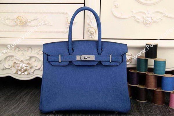 Hermes Birkin 35CM 30CM Tote Bag Original Leather HB35O Blue