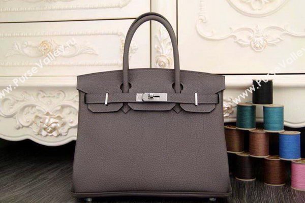 Hermes Birkin 35CM 30CM Tote Bag Original Leather HB35O Gray