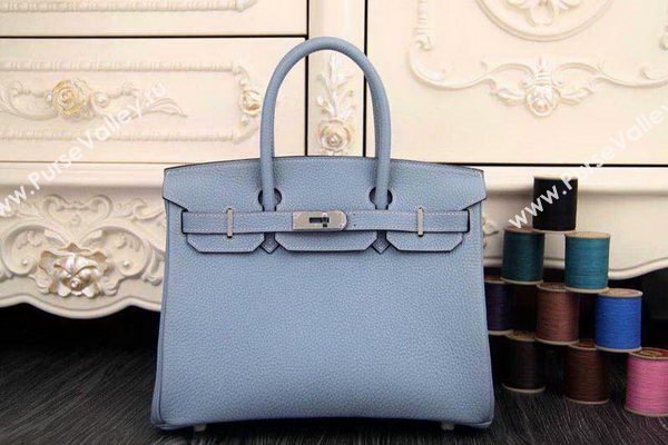 Hermes Birkin 35CM 30CM Tote Bag Original Leather HB35O Light Blue