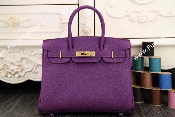 Hermes Birkin 35CM 30CM Tote Bag Original Leather HB35O Purple
