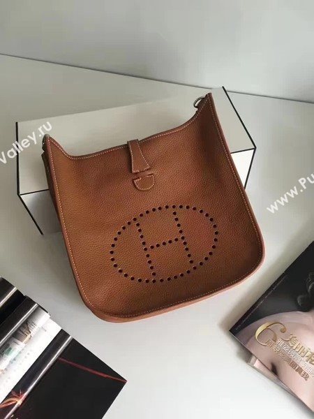 Hermes Evelyne 30cm Messenger Bag E3301 Wheat