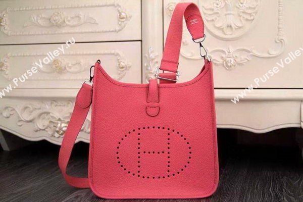 Hermes Evelyne 32cm Messenger Bag H1188 Dark Pink