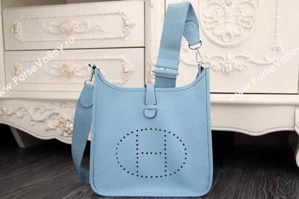 Hermes Evelyne 32cm Messenger Bag H1188 SkyBlue