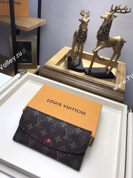 Louis Vuitton Monogram Canvas EMILIE WALLET M61289 Red