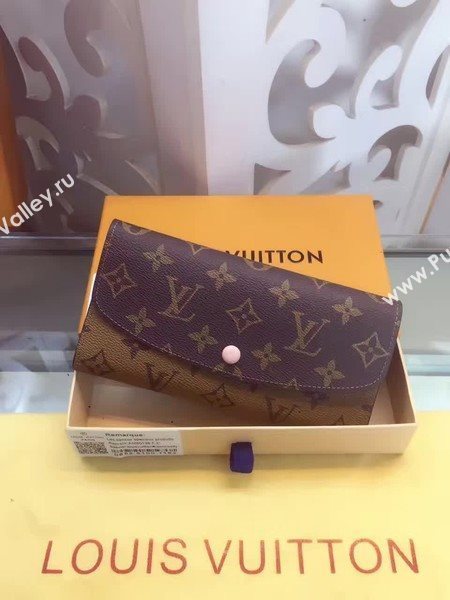 Louis Vuitton Monogram Canvas Emilie Wallet M60136 Pink