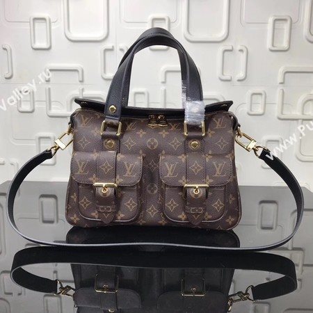 Louis Vuitton Monogram Canvas MANHATTAN Bag M43482 Black