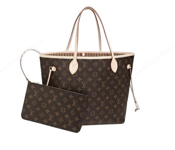 Louis Vuitton Monogram Canvas Neverfull MM M40995 Beige