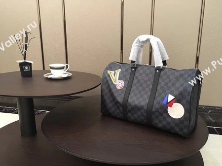 Louis Vuitton Damier Graphite Canvas KEEPALL 45 BANDOULIERE N41057