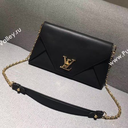 Louis Vuitton Leather Evening Bag LOVE NOTE M54501 Black