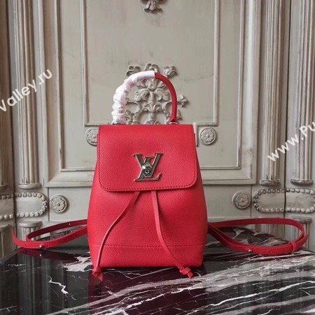 Louis Vuitton Soft Calfskin LOCKME BACKPACK MINI M54573 Red