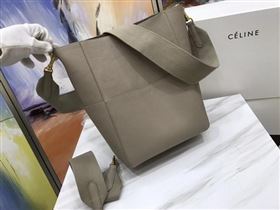 CELINE Sangle Seau Bag in Calfskin Leather C3369 Apricot