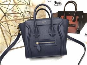 Celine Luggage Nano Tote Bag Original Leather CA3560 Royal