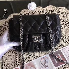 Chanel Classic Flap Bag Sheepskin Leather A33658 Black